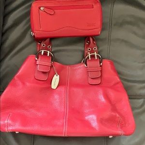 Tignanello handbag with matching wallet